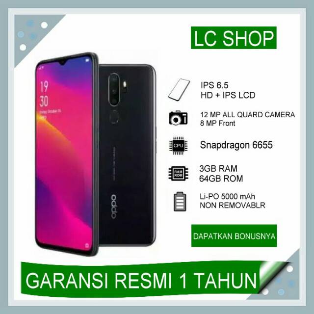 OPPO A5 2020 RAM 3GB ROM 64 GB