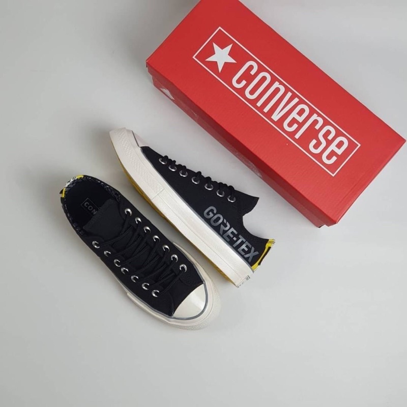converse 70s low x goretex black yellow