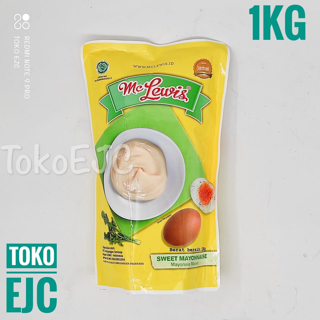 

Mc Lewis Sweet Mayonnaise Mayonaise Mayones 1kg