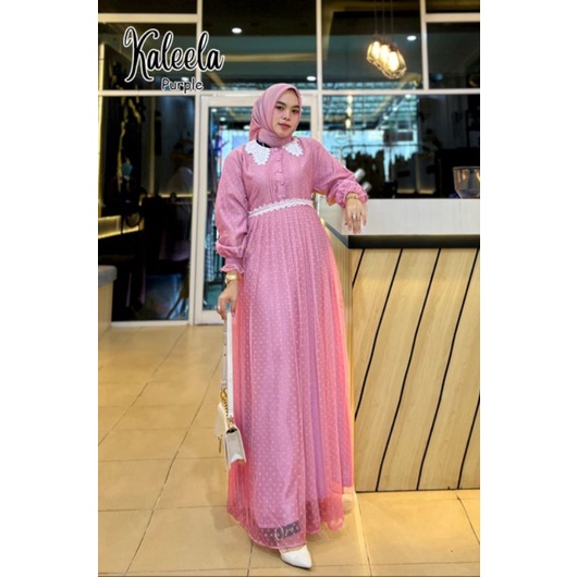 KALEELA Gamis pesta muslimah