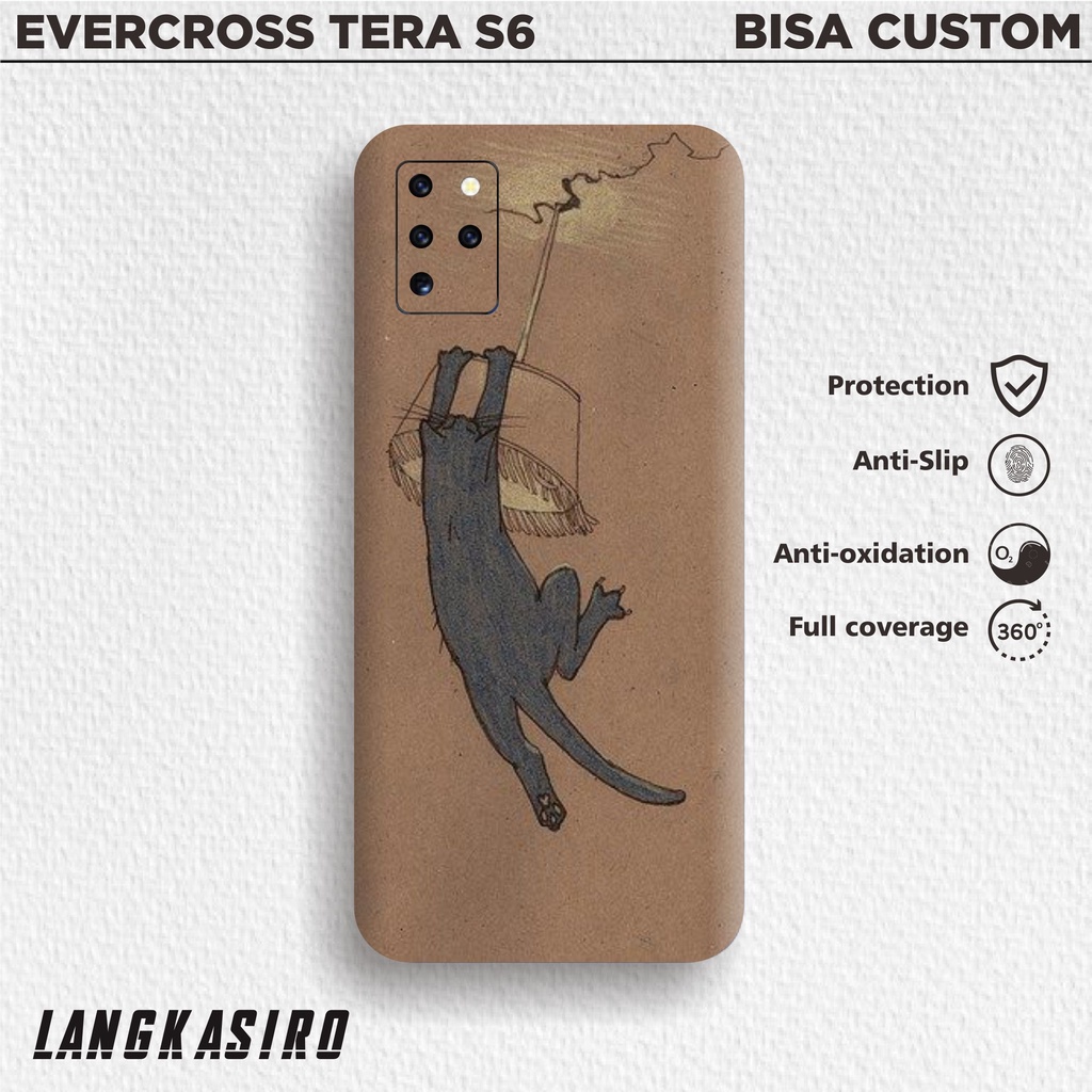 EVERCROSS TERA S6 SKIN GARSKIN CASE PROTECTOR DAPAT 2 PCS FREE CUSTOM GAMBAR BEBAS BISA COD