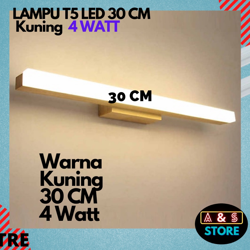 Lampu T5 LED Neon Kuning Panjang 30 CM 4 Watt