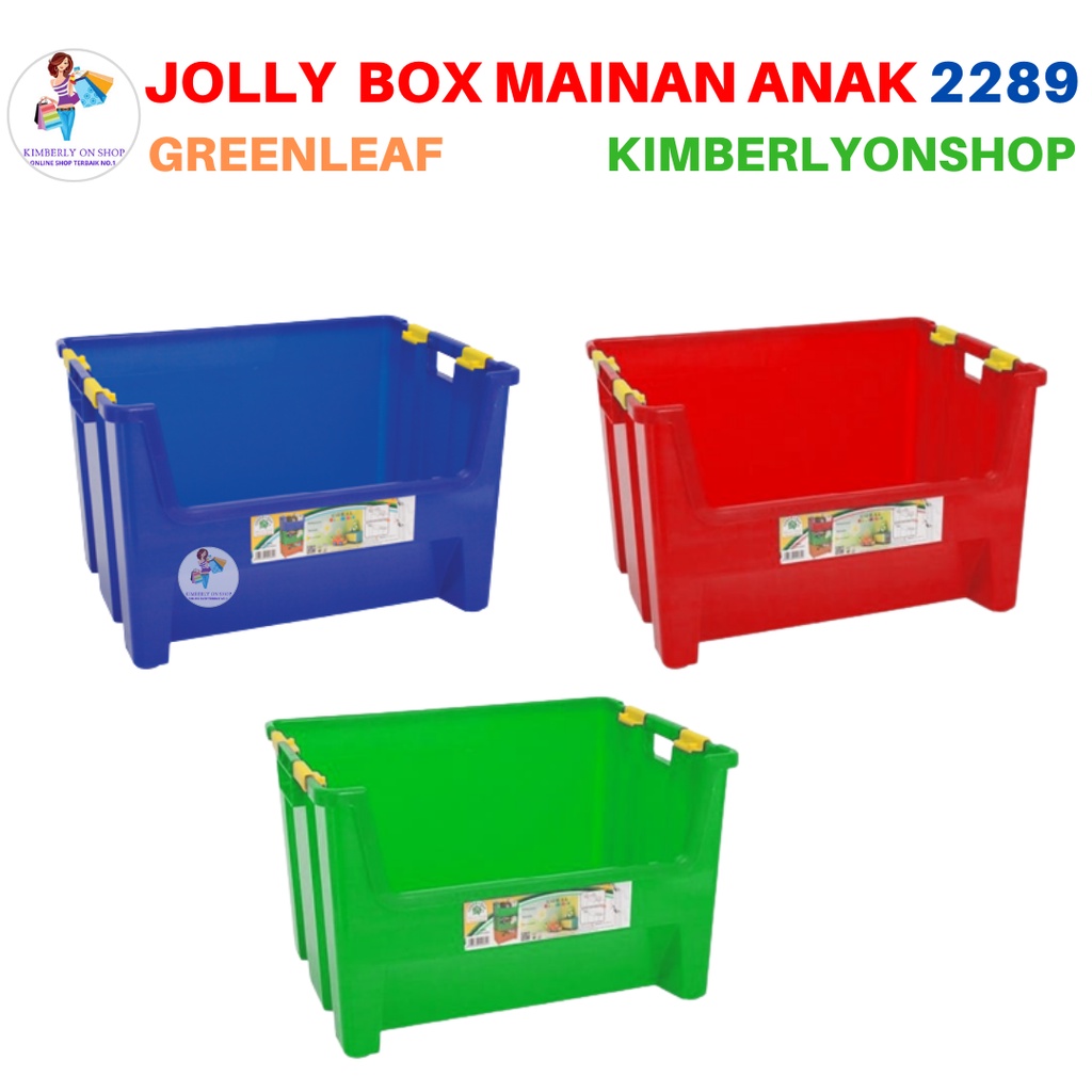 Sparepart Case Jolly Box Kotak Penyimpanan Serbaguna 2289 Green Leaf