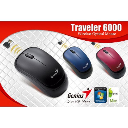 Mouse Wireless Genius Traveler 6000Z ( 2.4 GHz )