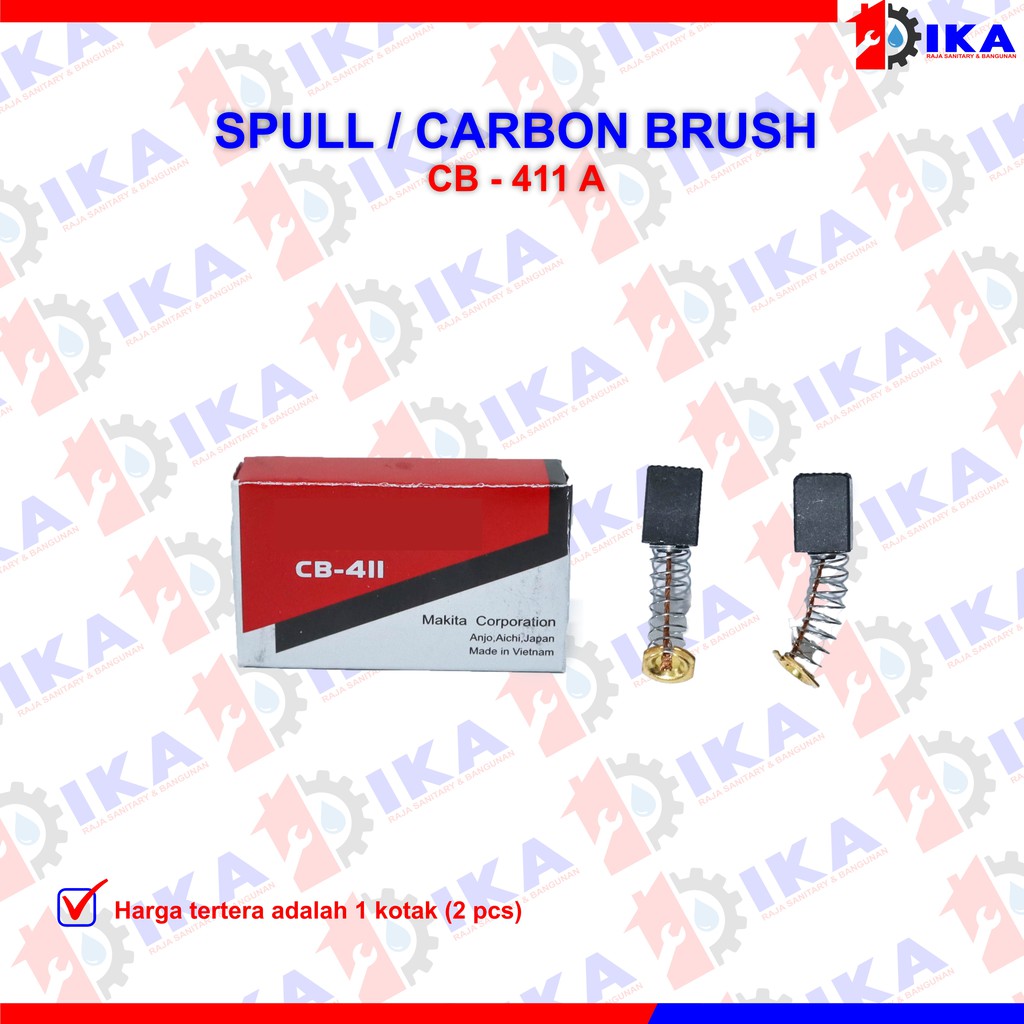 Spull Makita CB 153/ 51/ 64/ 100/ 411/ 41 / 259 / 203 / 250 / 408 carbon brush / arang kul bagus mrh