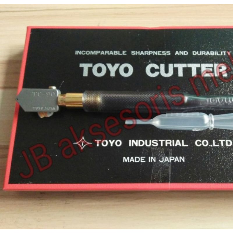 Alat pemotong kaca TOYO (TC-90) Asli Ori Japan - TC 90 (ORI)