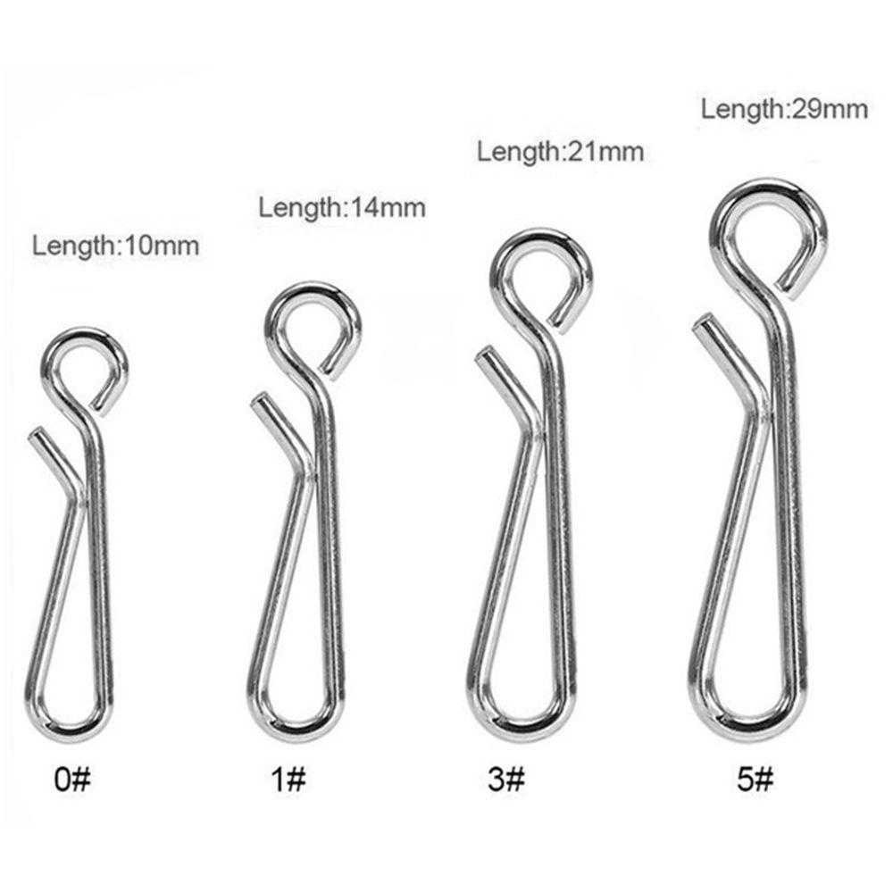 Nickolas1 Konektor Berguna Metal Barrel Putar Aksesoris Pancing Line Wire Snap Swivel