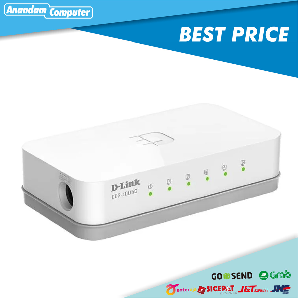 D-Link DES-1005C - 5-Port 10/100 Mbps Unmanaged Switch