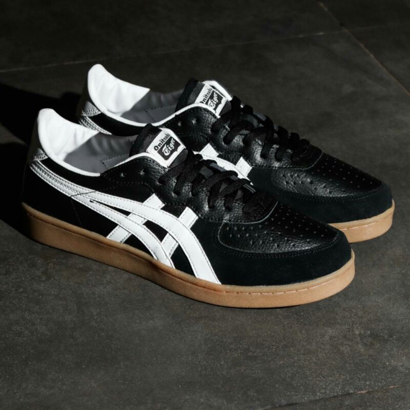 Sepatu Casual Asics Onitsuka Tiger Gsm Black White Gum Shopee Indonesia