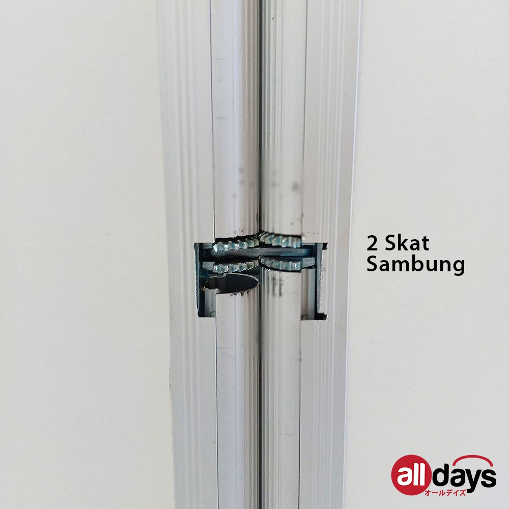 Alldays Sekat Ruangan Kantor Alumunium / Office Divider Ringan Tinggi 200cm