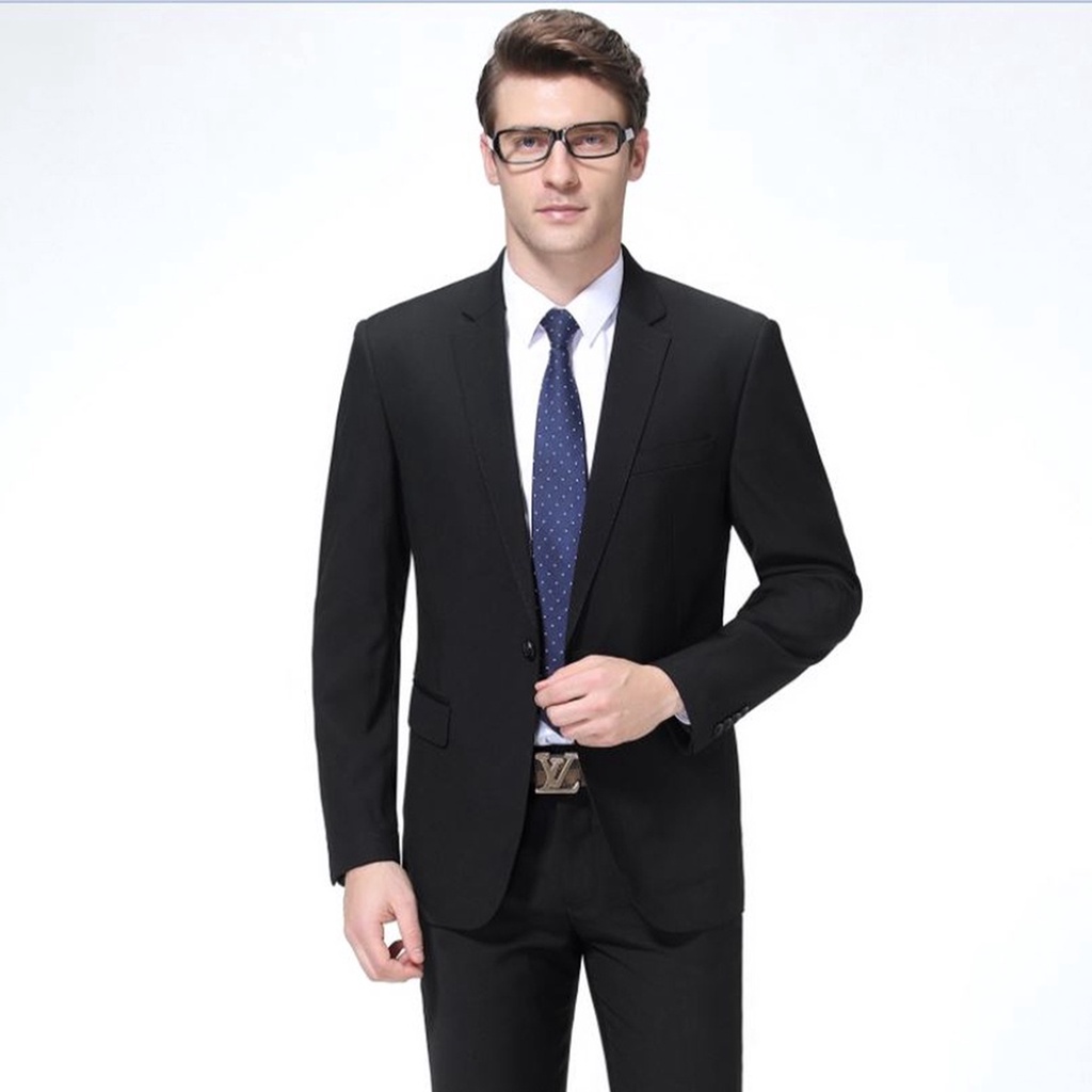 Parayu - Jas Blazer Vali Jas Pria Formal Kancing Satu Slim Fit