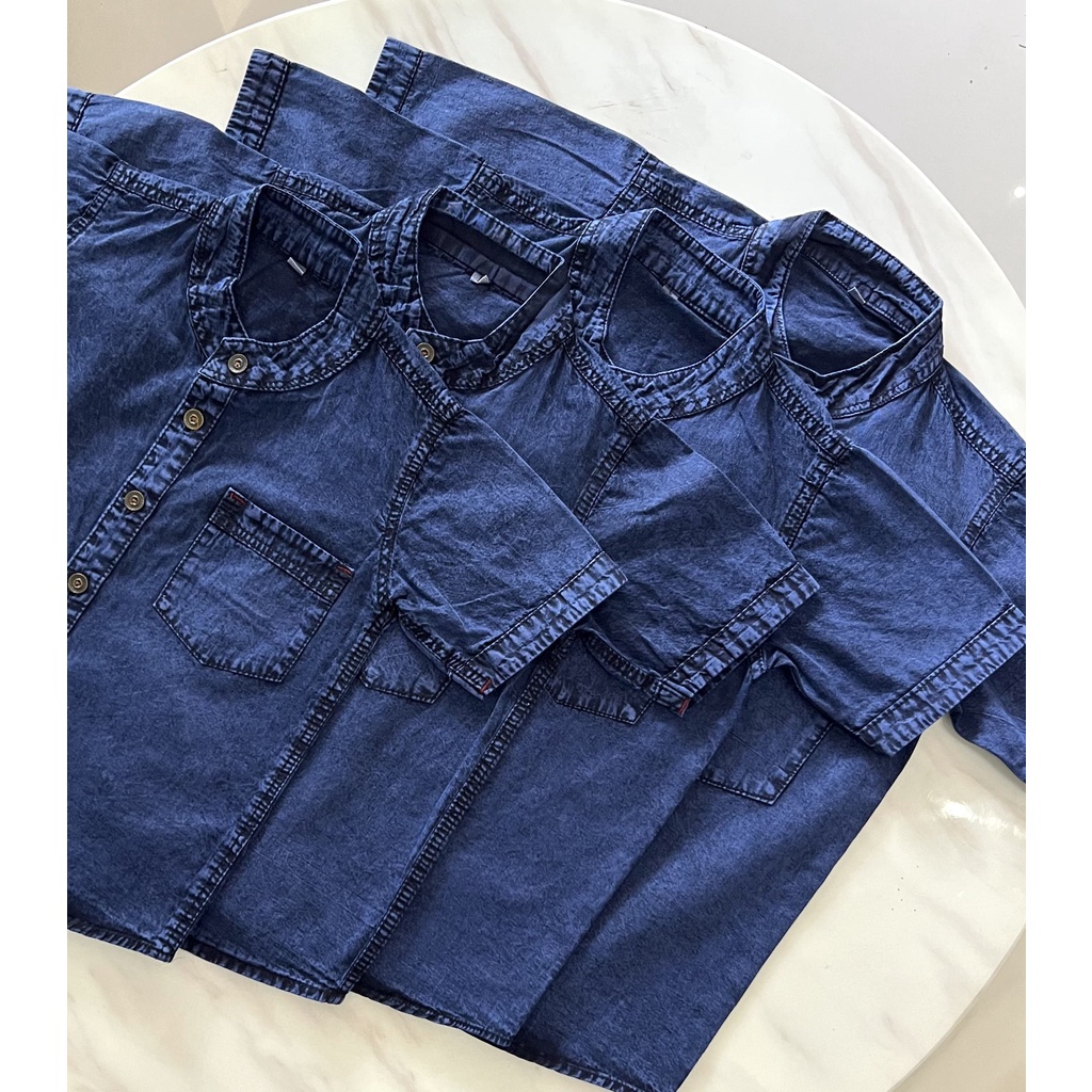 FANO DENIM KEMKO/ kemeja jeans anak laki-laki usia 2-8 tahun