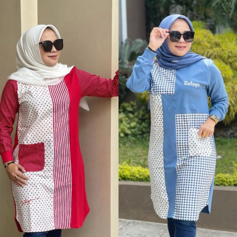 Tunik zolaqu stripe kotak prod by zlq
