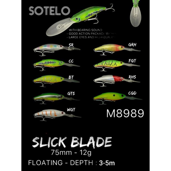 MINNOW SOTELO SLICK BLADE 75 / MINNOW FLOATING