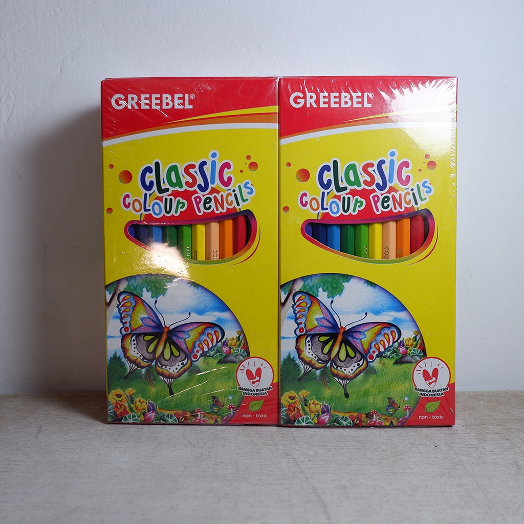 

Pensil Kayu Warna Panjang Murah Greebel Isi 12 pcs