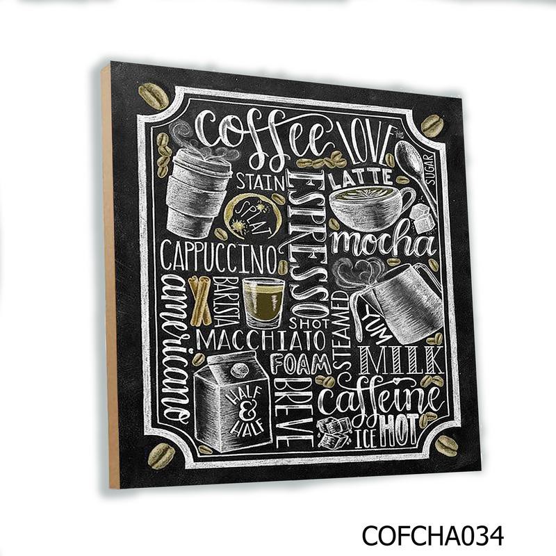 Poster Kayu Hiasan Dinding CAFE COFFEE 20x20cm Gantung ...