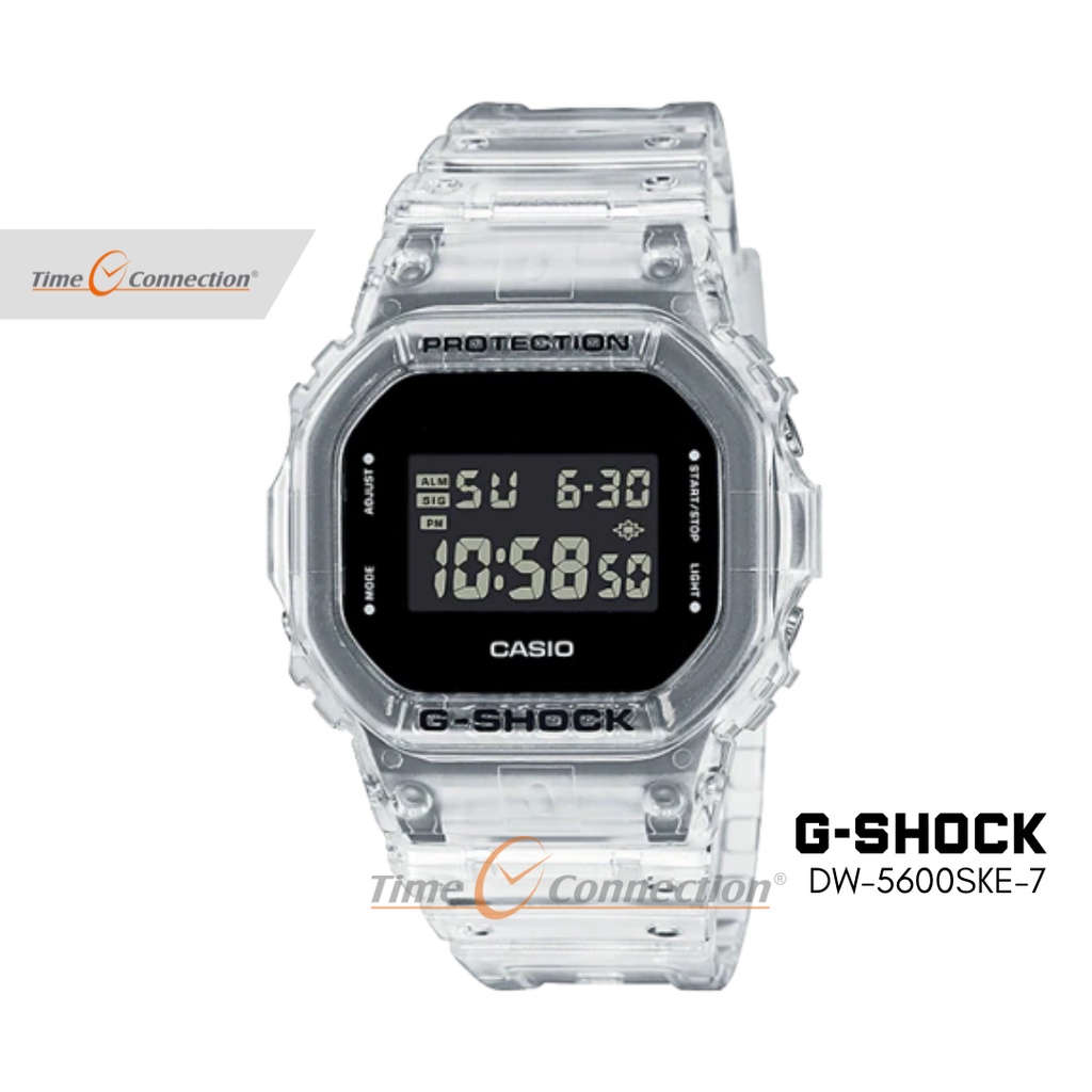 Casio G-SHOCK DW-5600SKE-7DR Original / Jam Tangan Pria Digital / Gshock 5600SKE 5600 SKE 7D 7DR Tra