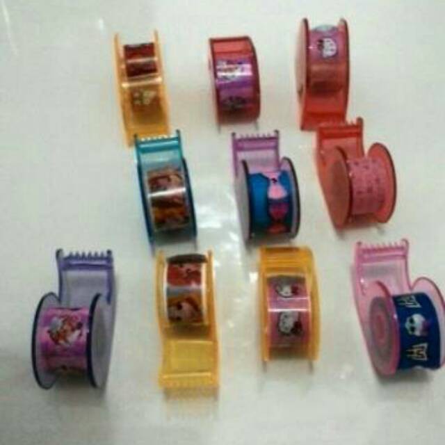 solatip selotip isolasi mini karakter ecer satuan