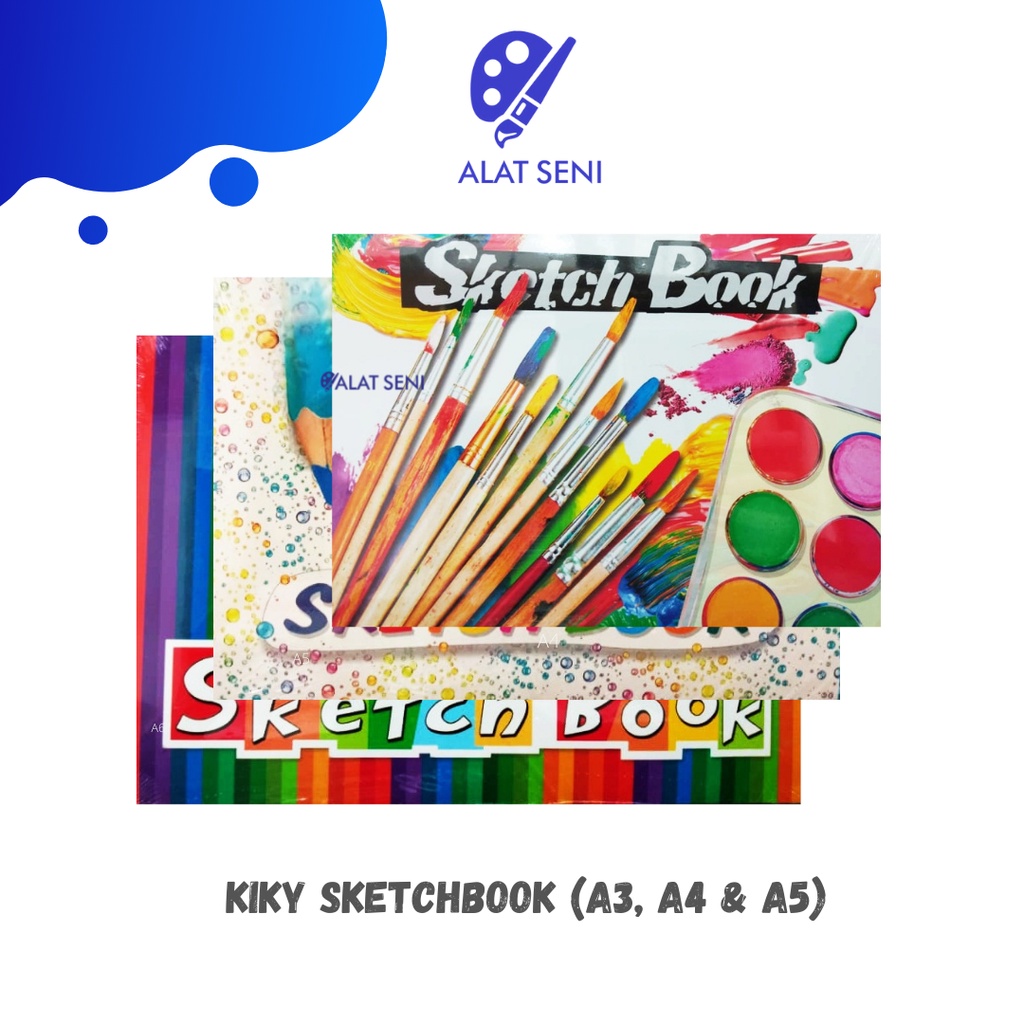 

Kiky SketchBook A5 A4 A3 / Kiky skethbook / Buku Sketsa