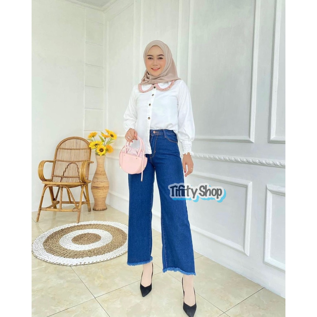 KULOT RAWIS JEANS / BOYFRIEND KIREI - BOYFRIEND SABLON - BOYFRIEND WANITA - JEANS WANITA