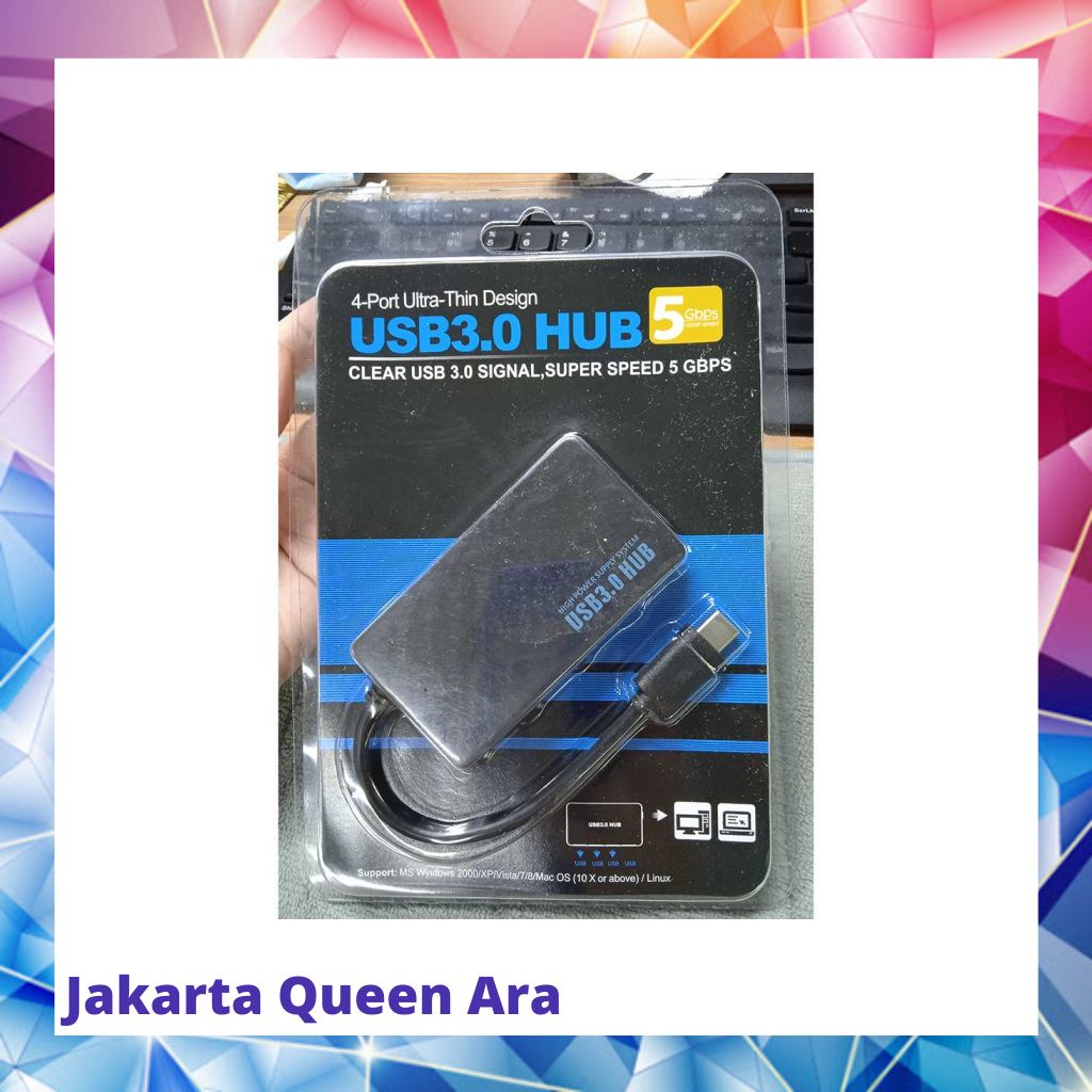 USB Type C to USB 3.0 Hub Adapter 4 Port - UH-103