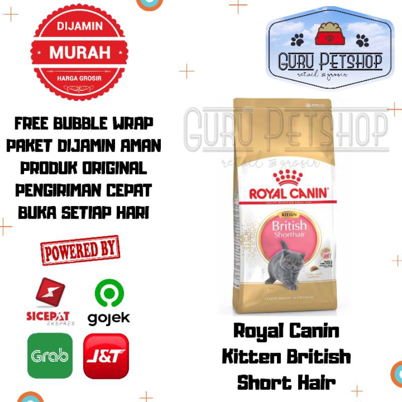 Royal Canin Kitten British Shorthair 2Kg Freshpack Makanan Kucing Kitten British