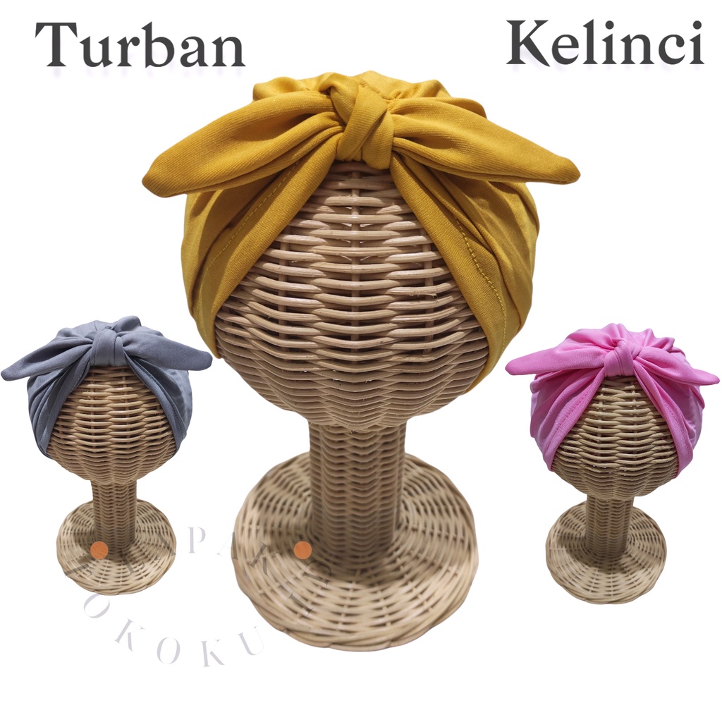 Turban Bayi Ciput Bayi (0-3 tahun) Turban Anak Perempuan Model Pita Turban Kelinci Turban Pita Turban Donat Bandana Bayi Bando bayi Anak Perempuan