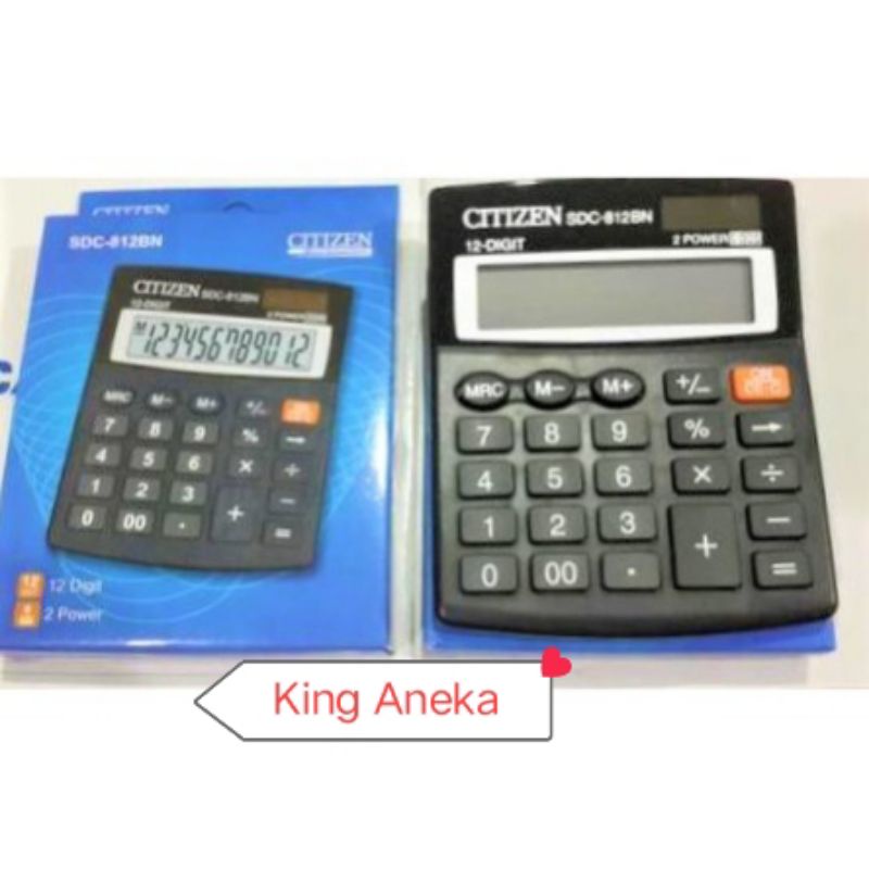 

Kaltulator Citizen 812BN 12 Digit Model Baru New