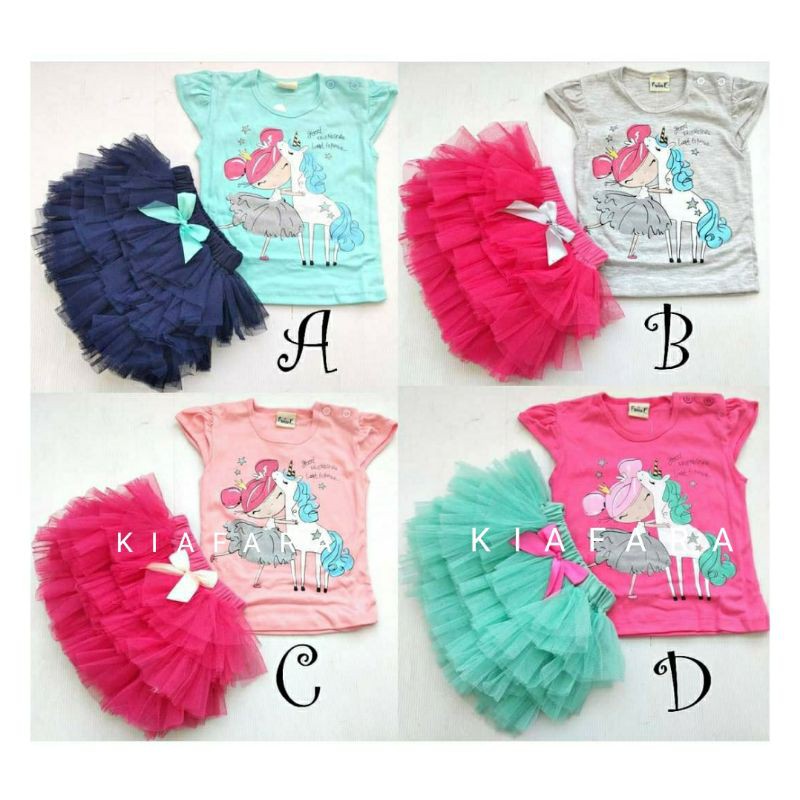 ANGEL UNICORN BABY Set rok tutu
