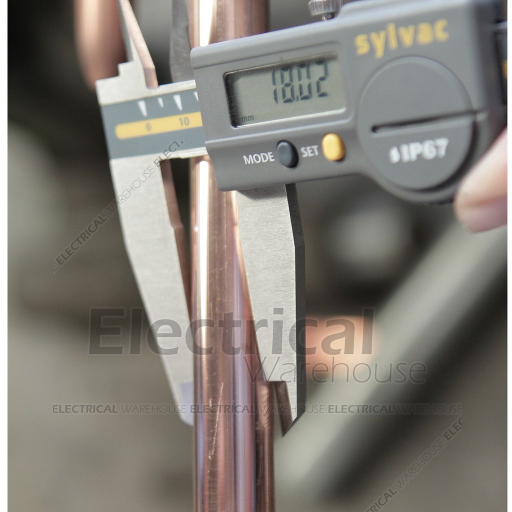 COPPER ROD FULL TEMBAGA 3/4 inch 3 meter  ( GROUND ANTI PETIR GROUNDING 3/4inch 3/4&quot; 3m )