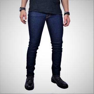  Celana  Panjan Jeans Distro  Slim Fit Pria  Levis  Denim Biru 