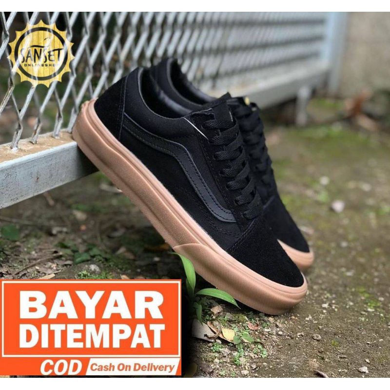 PROMO SEPATU  VANS  OLD  SKOOL  GUM PREMIUM GRADE ORIGINAL 