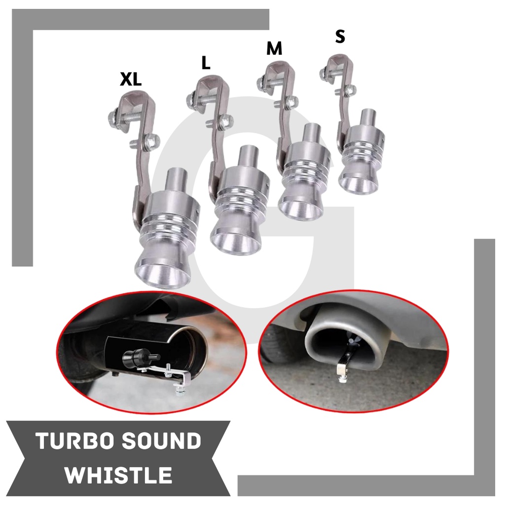 Fake Sound TURBO WHISTLE / Penyiul suara knalpot mobil Universal