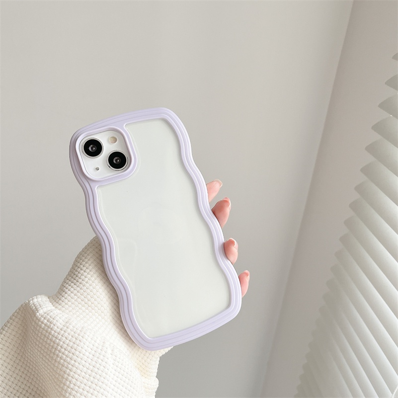 Soft Case Silikon Transparan Warna Permen Untuk iPhone 13 12 11 Pro Max Xr X Xs Max 7 8 Plus