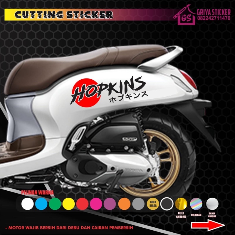 Sticker cutting hopkins stiker scoopy viral berkualitas