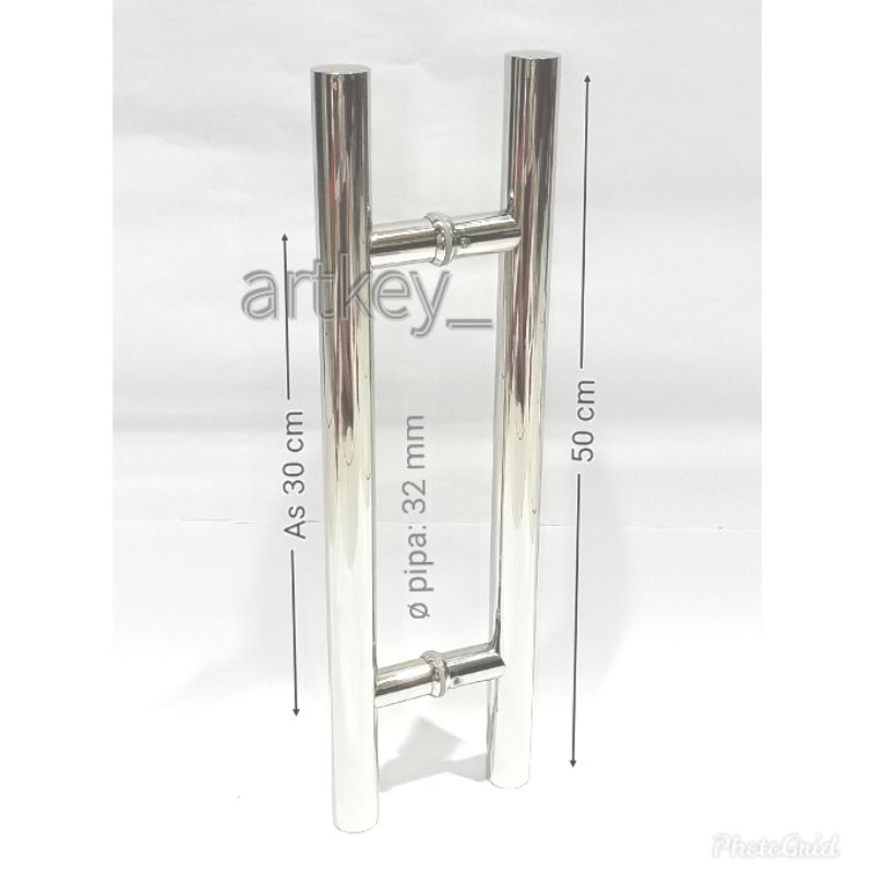 HANDLE PINTU  MODEL BULAT/PIPA as 30cm x 50cm Stainless steel