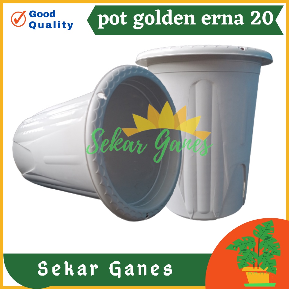 Pot Golden Erna 20 Putih - Pot Yogap 18 19 25 Murah