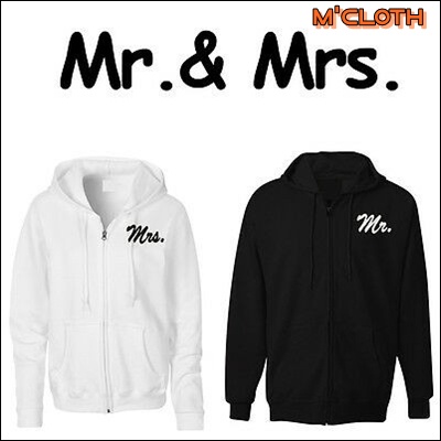 JAKET COUPLE PRIA WANITA JUMBO HITAM PUTIH MR. & MRS. / HOODIE COUPLE HITAM/ SWEATER COUPLE (S - XXX