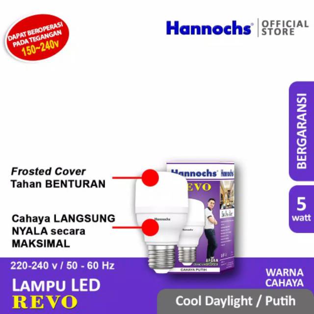 Lampu Led Hannochs Revo 5 watt / 5W