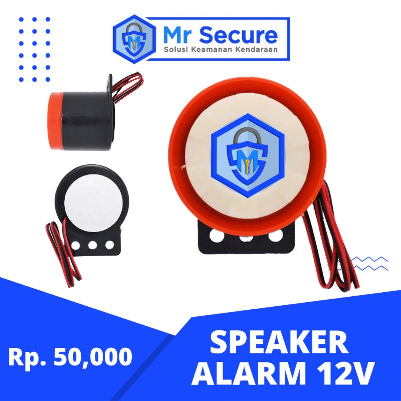 Speaker Alarm 12 volt untuk alarm mobil motor rumah buzzer nyaring
