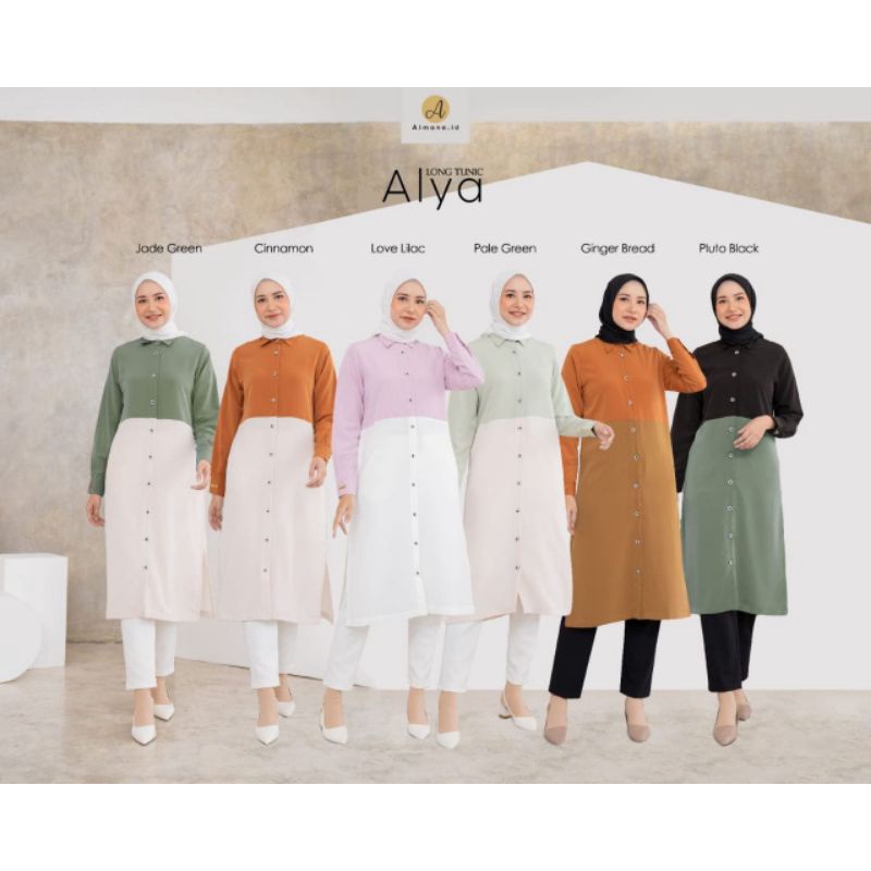 ALYA LONG TUNIC BY AIMANA.ID