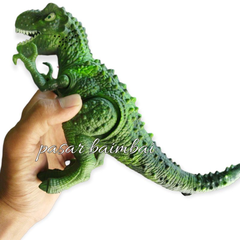 MAINAN ANAK ROBOT DINOSAURUS MINI TYRANNOSAURUS REX BONEKA DINOSAURUS BISA JALAN BERSUARA ADA LAMPU ROBOT DINOSAURUS MURAH BANJARMASIN PASAR BAIMBAI