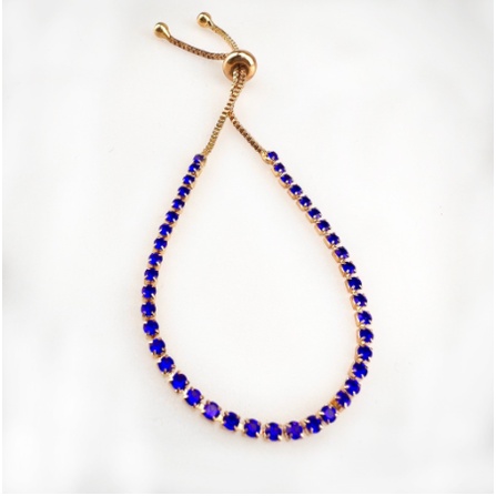 AZ036 【COD】 Gelang titanium lilit tinju anti karat dan tidak mudah luntur-AZ183-Biru