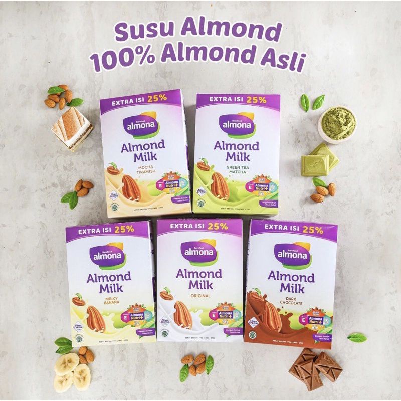 ALMONA - ALMOND MILK POWDER WITH DAUN KATUK 175 GRAM / ASI BOOSTER