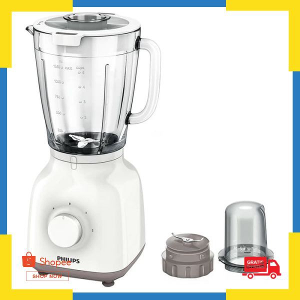 Promo PHILIPS Blender Kaca 1.5 Liter - HR2106 Elegan