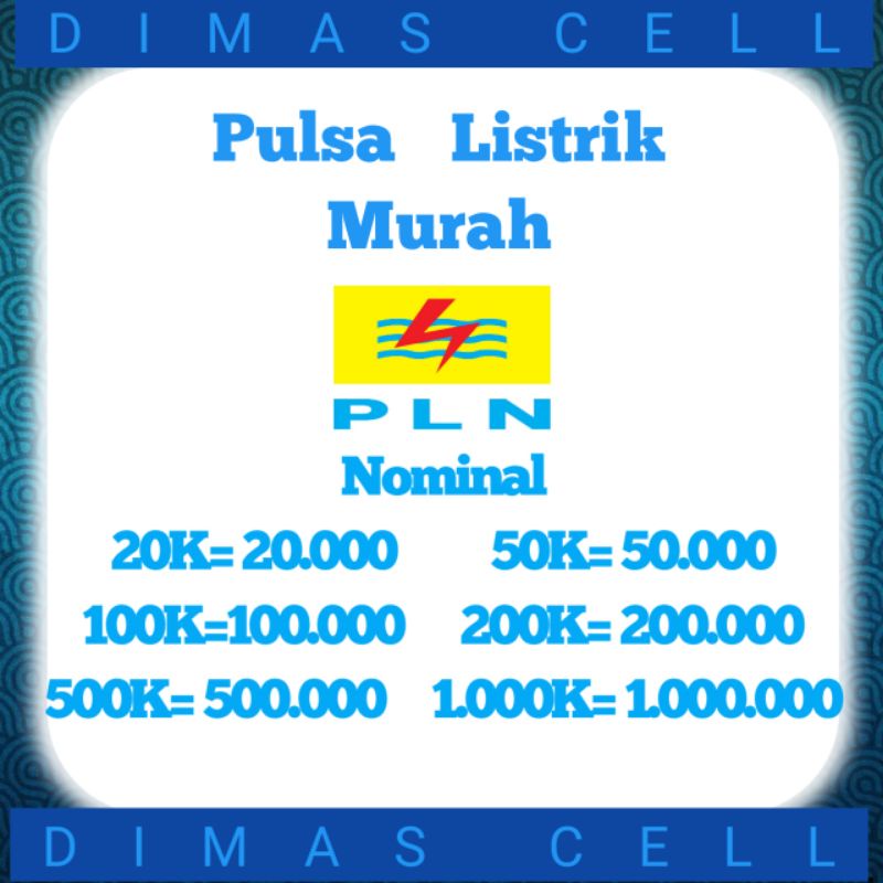 PROMO TOKEN LISTRIK  (20 Ribu ) (50 Ribu)