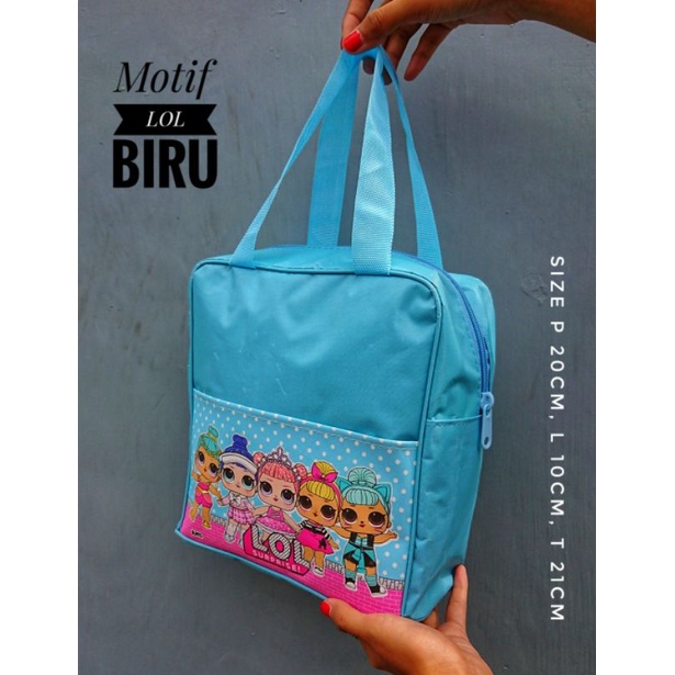 TES TENTENG NGAJI ANAK/TAS BEKAL/TAS ULTAH KARAKTER LUCU