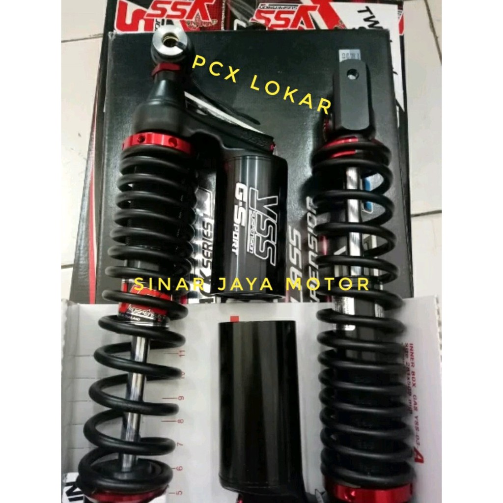 shock yss pcx lokar  yss g-sport original  black Diskon bac 1048