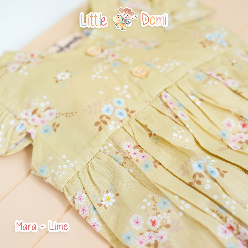 Mara Romper Bayi ( Girl ) - Pakaian Bayi - Jumper Bayi - Little Domi