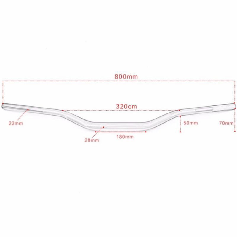 Stang Fatbar Protaper Evo Type Low Original Universal Semua Motor Klx,Crf,Trail,Cros,Vixion,Byson,Scorpio,Cb150r,Megapro,Versa,Tiger,Thuder,Nmax,Pcx,Beat Street,Xride  &amp; Motor Lain Nya